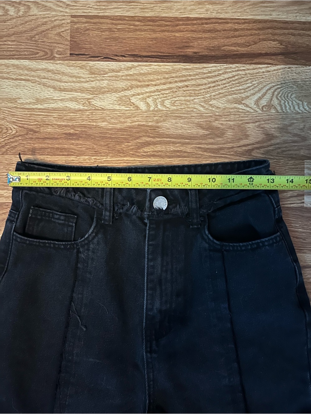 Nasty Gal Black Patchwork Flared Jeans - Picture 8 of 10